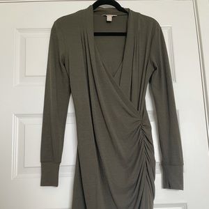 Banana Republic Olive Long Sleeve Dress
